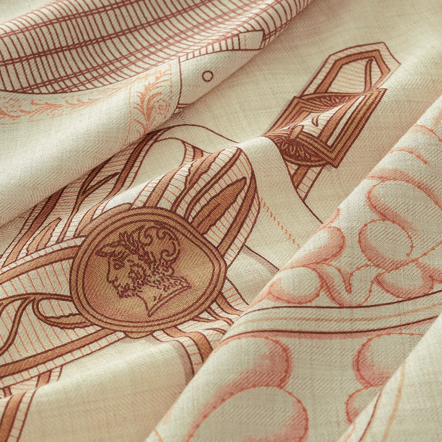 Hermes Lettres Equestres Shawl 140